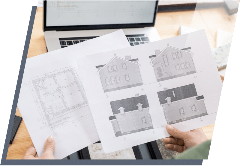 Floorplans and blueprints for a house