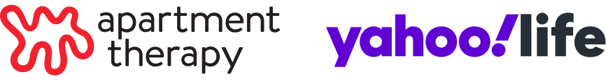 apartment therapy logo and yahoo life logo