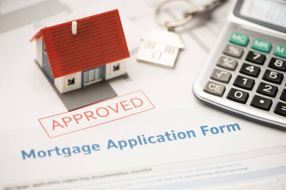 Approved mortgage loan agreement application